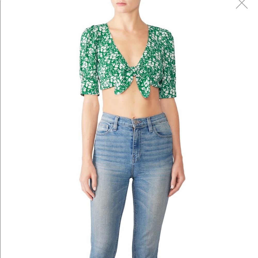For love and lemons Zamira crop top